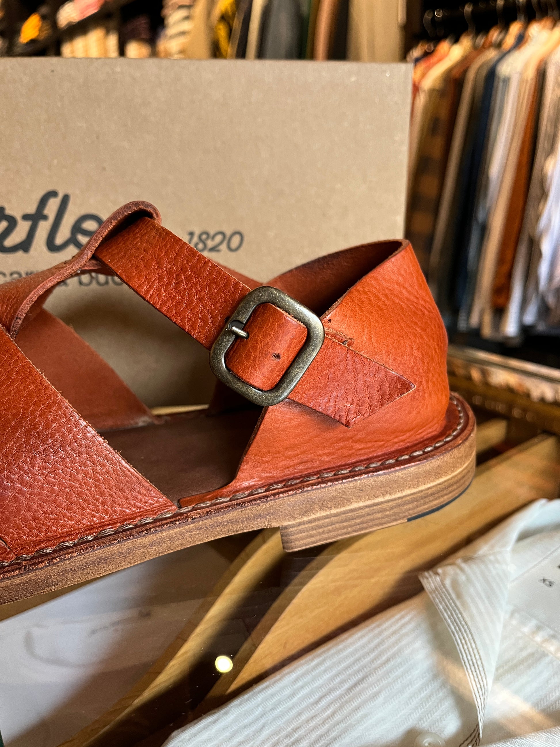 Monkflex Leather Sandal Men