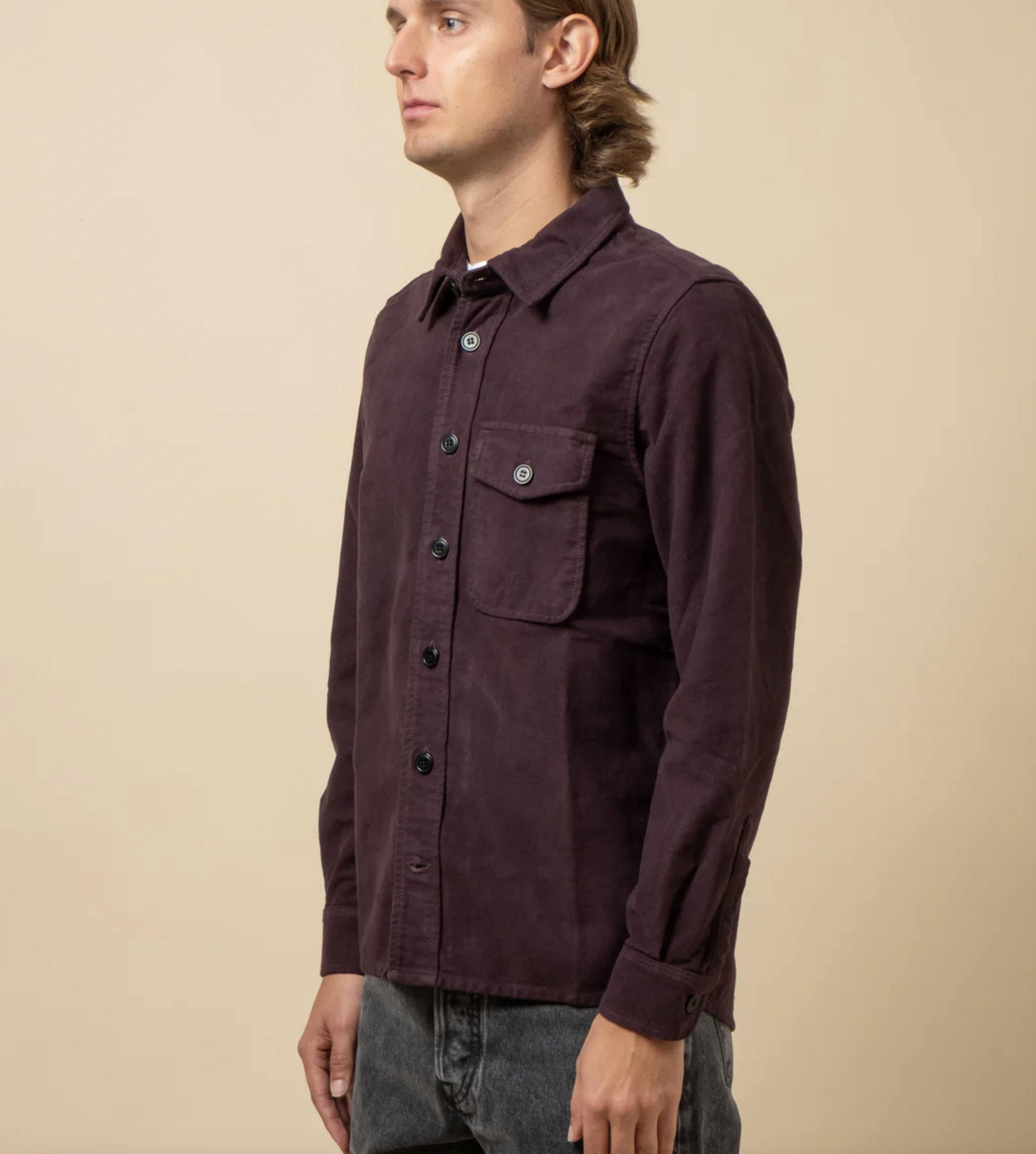 Soft Moleskin Heavy Overshirt