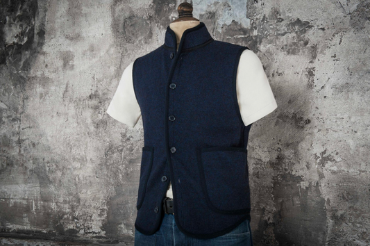 Men's Wool Knit Officer Vest